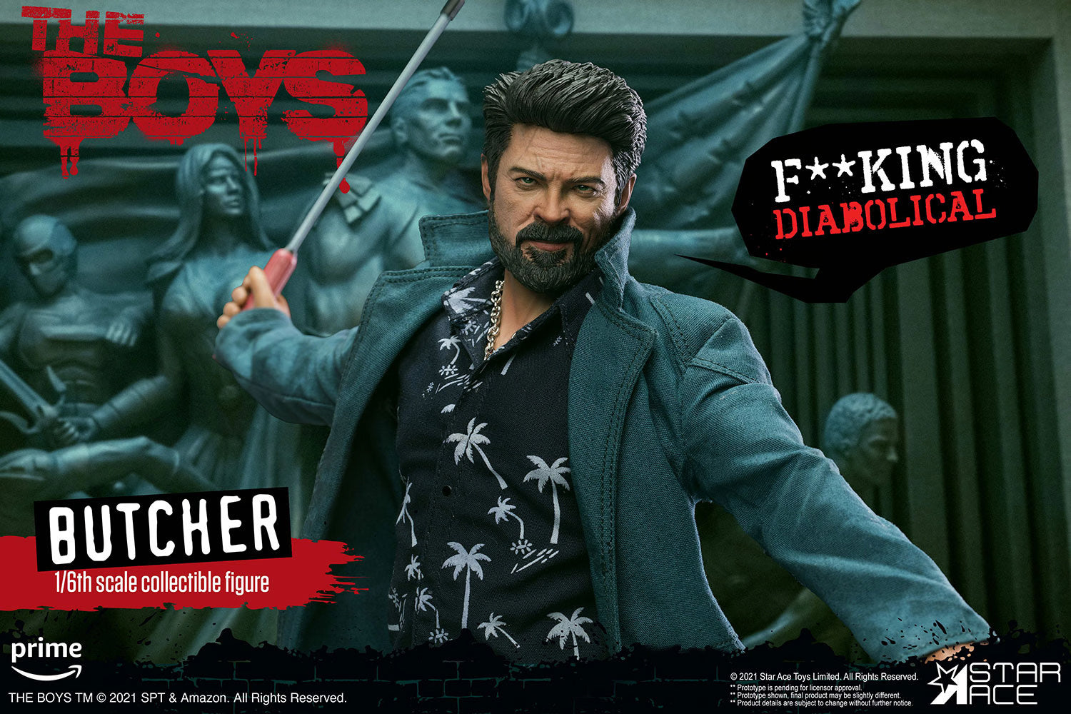 THE BOYS S1 SIXTH SCLE FIGURE BILLY BUTCHER DELUXE VERSION