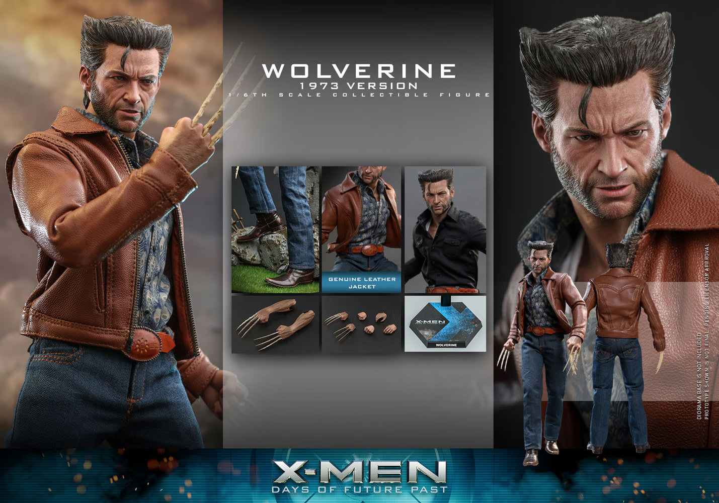 WOLVERINE 1973 VERSION SIXTH SCALET HOT TOYS