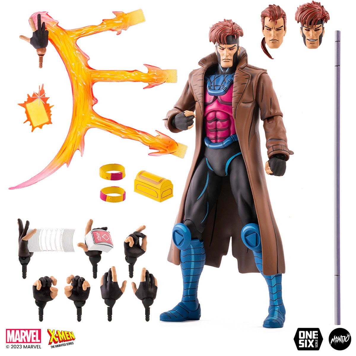 XMEN THE ANIMATED SERIES GAMBIT 1 6 SCALE ACTION FIGURE