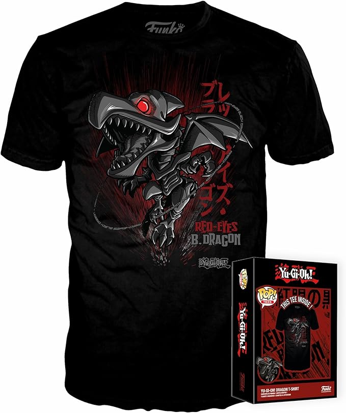 T-Shirt / Red Eyes Dragon (Yu Gi Oh) L
