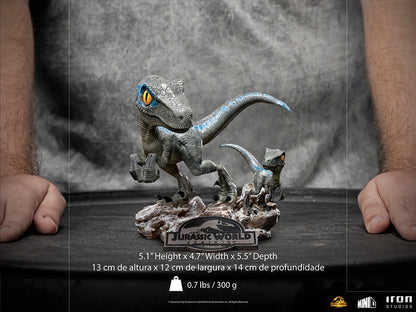 MINICO IRON STUDIOS BLUE AND BETA  JURASSIC WORLD DOMINION
