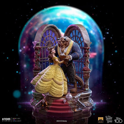 BEAUTY AND THE BEAST DELUXE DISNEY 100TH ART SCALE 1/10  IRON STUDIOS