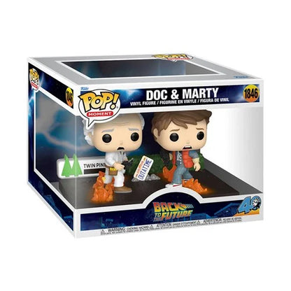 BACK TO THE FUTURE 40TH DOC & MARTY FUNKO POP! #1846