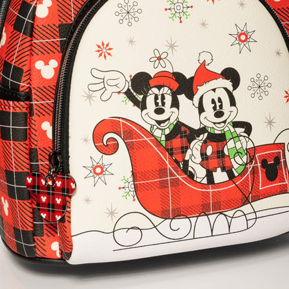 MINI BACKPACK DISNEY HOLIDAY MICKEY AND MINNIE EE EXCLUSIVE
