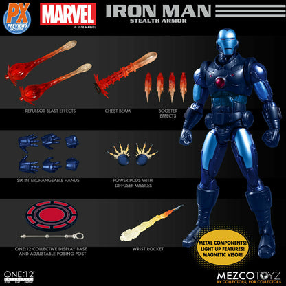 ONE 12 COLLECTIVE MARVEL IRON MAN STEALTH ARMOR