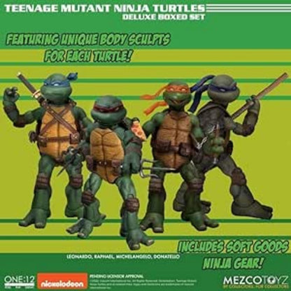 TEENAGE MUTANT NINJA TURTLES DELUXE ONE 12 BOXED
