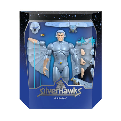 FIGURA DE ACCIN SILVERHAWKS DE 7 PULGADAS ULTIMATES - QUICKSILVER