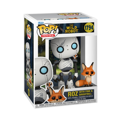 The Wild Robot Roz with Fink & Brightbill Funko Pop! Vinyl Figure and Buddy