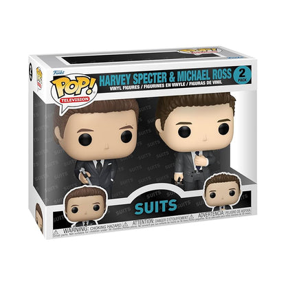 SUITS HARVEY SPECTER AND MICHAEL ROSS FUNKO POP! VINYL FIGURE 2-PACK