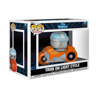 TRON (1982) TRON ON LIGHT CYCLE DELUXE FUNKO POP! RIDE #134