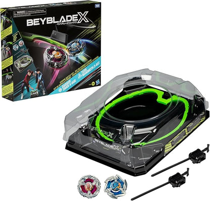 BEYBLADE X XTREME BATTLE SET WITH BEYSTADIUM ARENA FEATURING X-CELERATOR RA