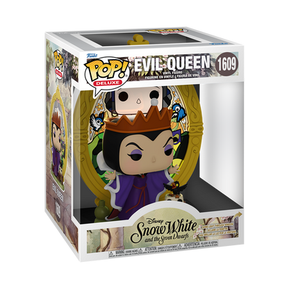 SNOW WHITE AND THE SEVEN DWARFS EVIL QUEEN STAINED GLASS DELUXE FUNKO POP!