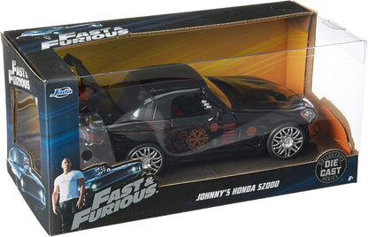 FAST AND THE FURIOUS JOHNNYS HONDA S2000 124 SCALE DIE-CAST METAL VEHICLE