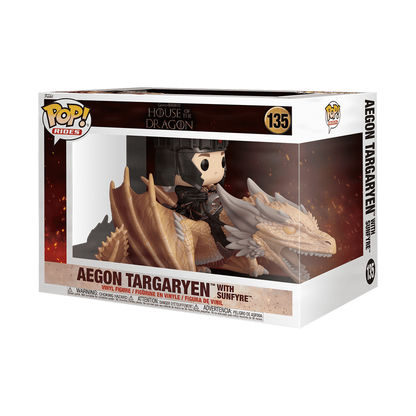 HOUSE OF THE DRAGON AEGON WITH SUNFYRE FUNKO POP! #135