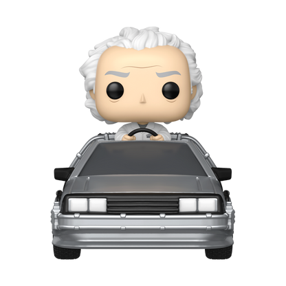 BACK TO THE FUTURE 40TH ANNIVERSARY DOC WITH TIME MACHINE DELUXE FUNKO POP!