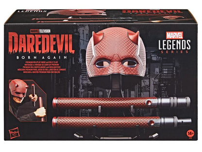 DAREDEVIL MARVEL LEGENDS DAREDEVIL BORN AGAIN MASK AND BILLY CLUB PROP REPL