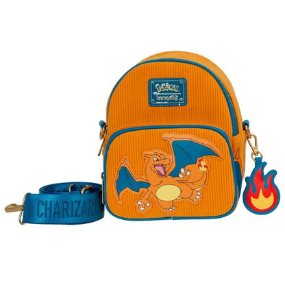 Pokemon Charizard Corduroy Convertible Mini-Backpack