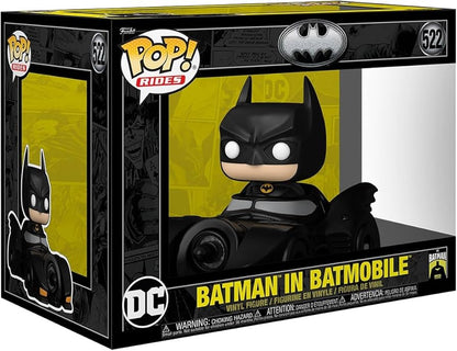 BATMAN 85TH ANNIVERSARY BATMAN IN BATMOBILE DELUXE FUNKO POP! RIDE #522