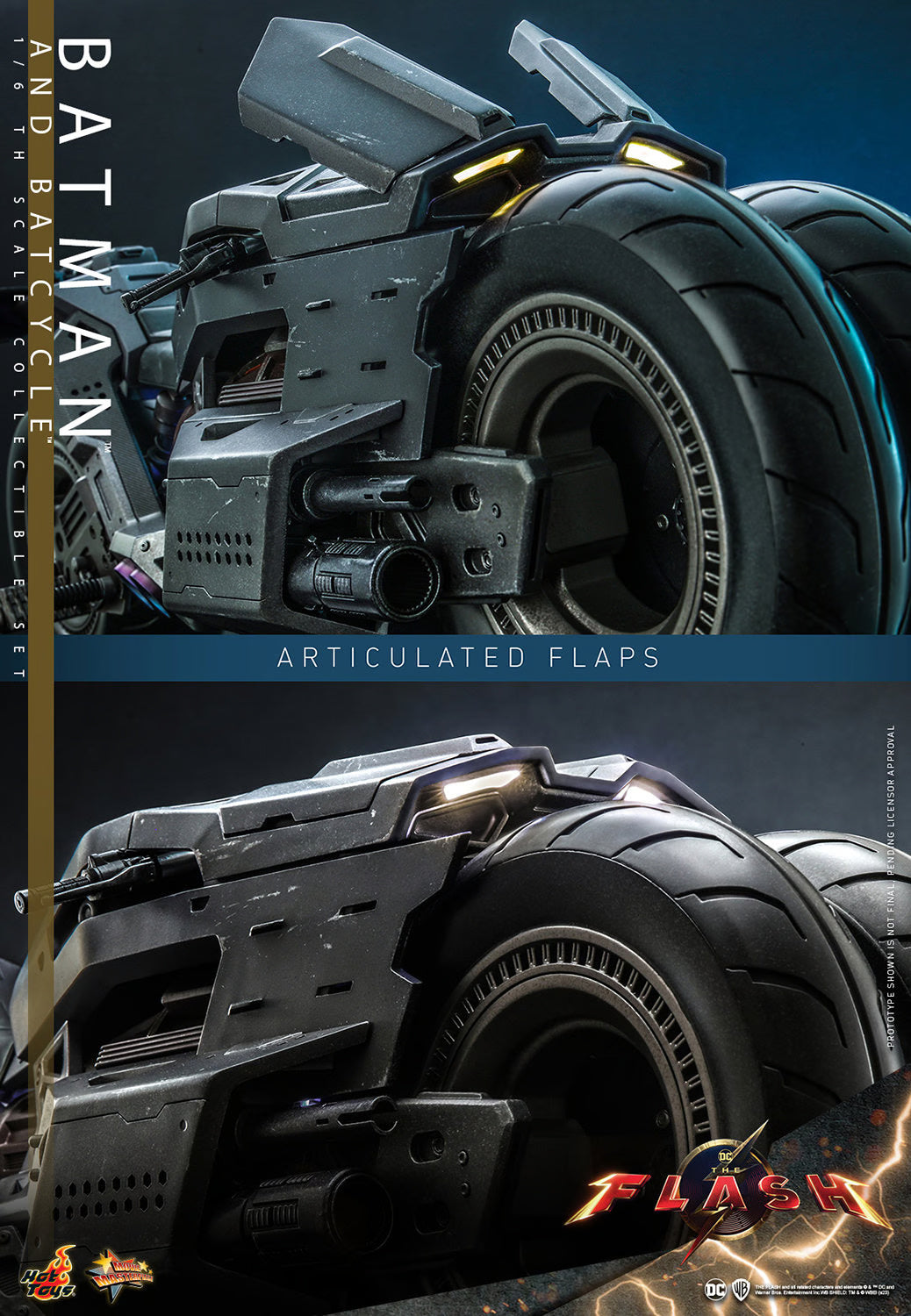 Batman and Batcycle - Sixth Scale Figure Set by Hot Toys