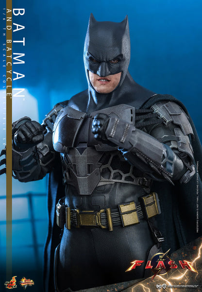 Batman and Batcycle - Sixth Scale Figure Set by Hot Toys