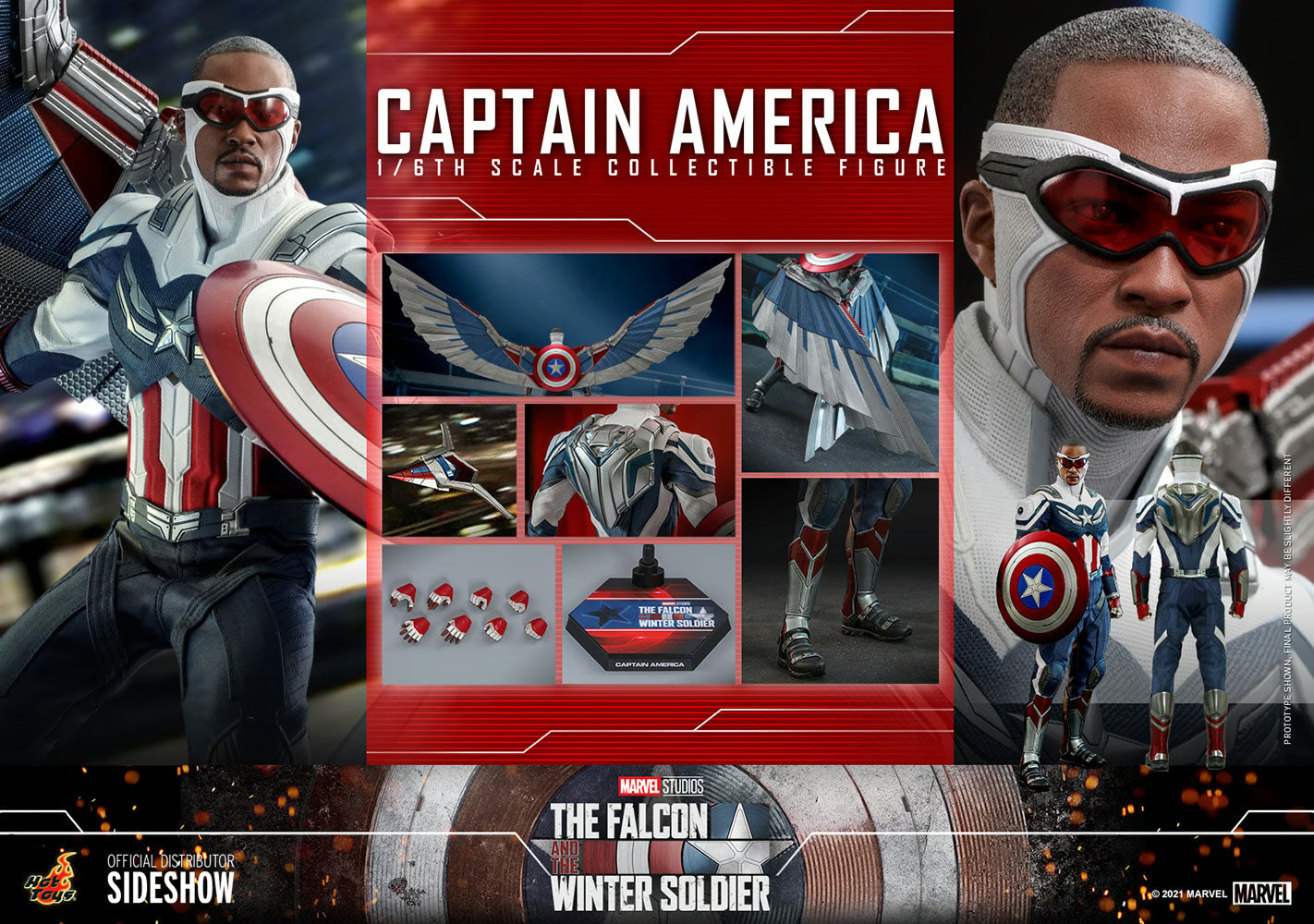 CAPTAIN AMERICA 1 6 FALCON Y  WINTER