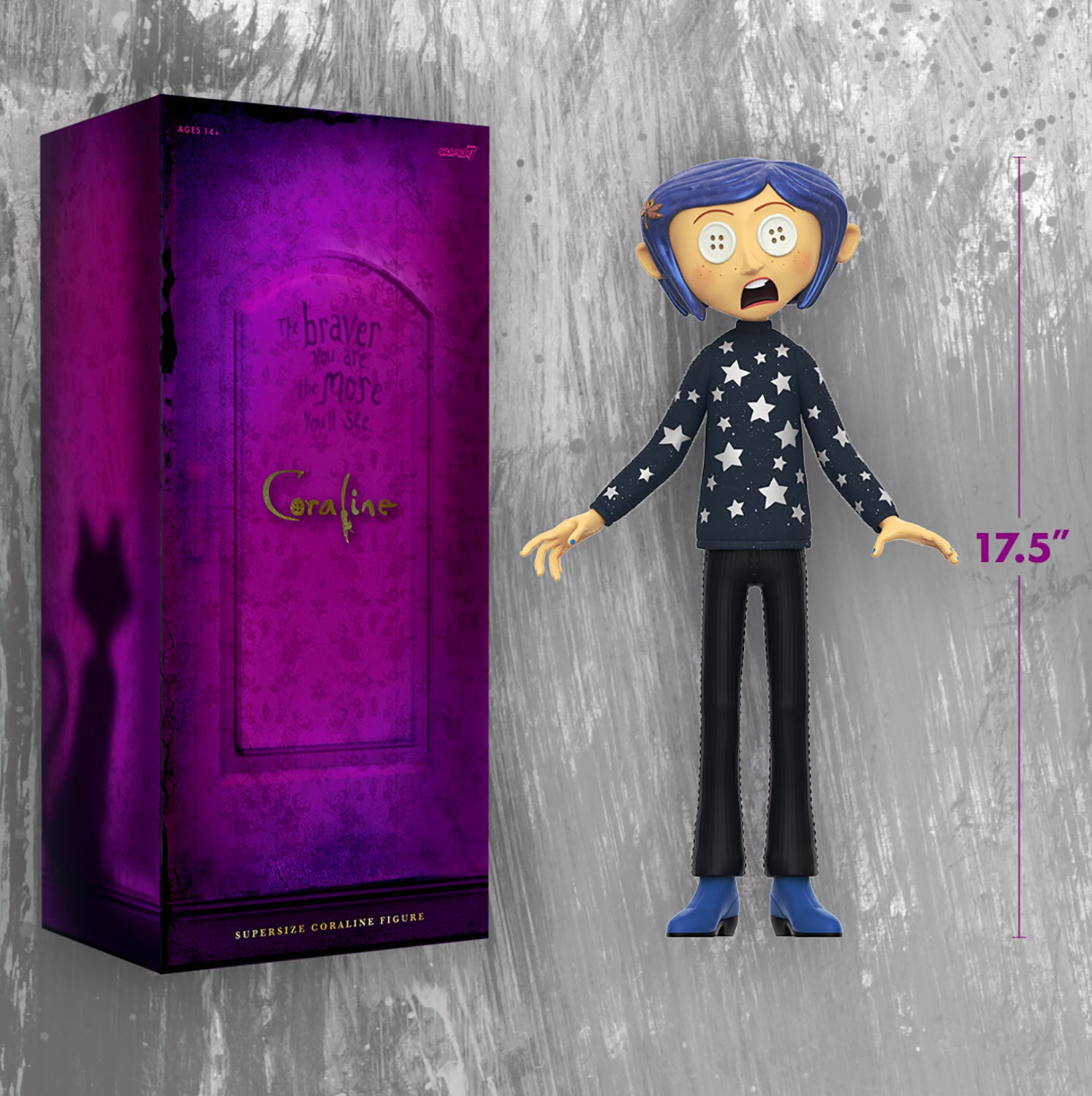 CORALINE (BUTTON EYES) VINYL COLLECTIBLE BY SUPER 7