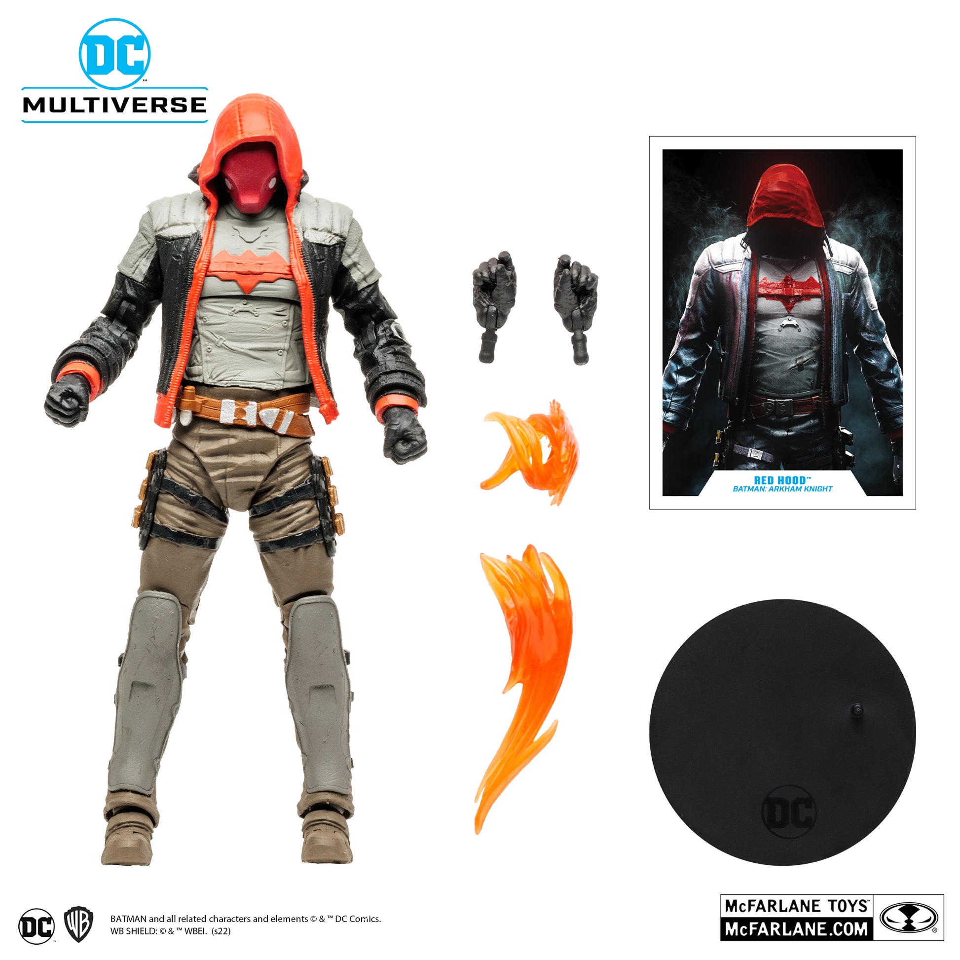 DC MULTIVERSE BATMAN ARKHAM KNIGHT RED HOOD