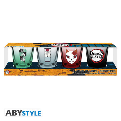 DEMON SLAYER SHOT GLASS SYMBOLS X2