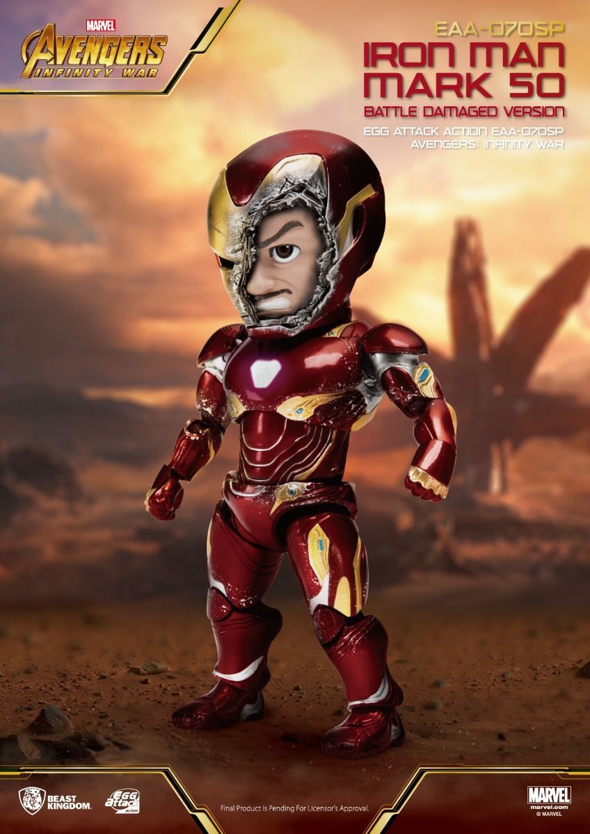 EGG ATTACK ACCIÃ“N AVENGERS INFINITY WAR IRON MAN MARK 50