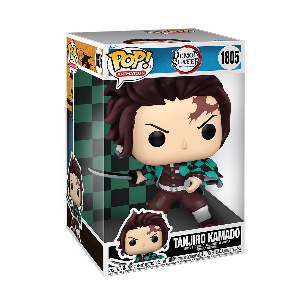 FUNKO POP DEMON SLAYER TANJIRO KAMADO JUMBO #1805