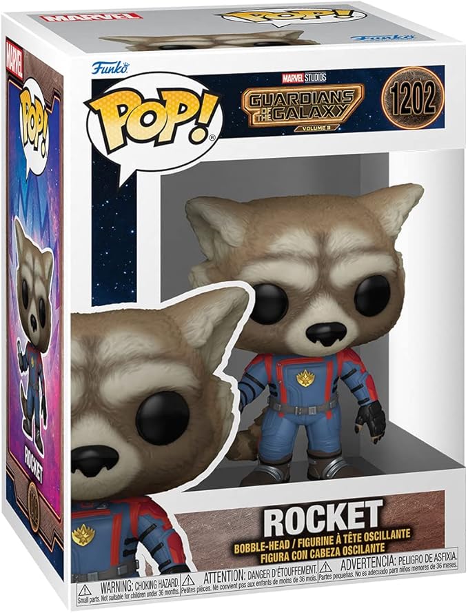 FUNKO POP MARVEL GUARDIANS OF THE GALAXY ROCKET #1202