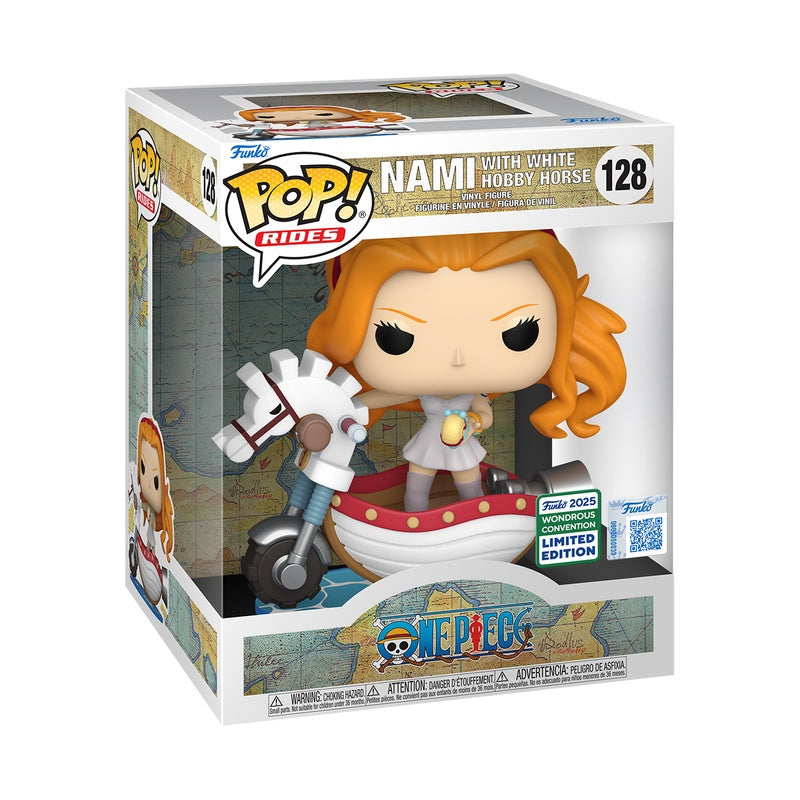 FUNKO POP ONE PIECE NAMI WITH WHITE HOBBY HORSE #128