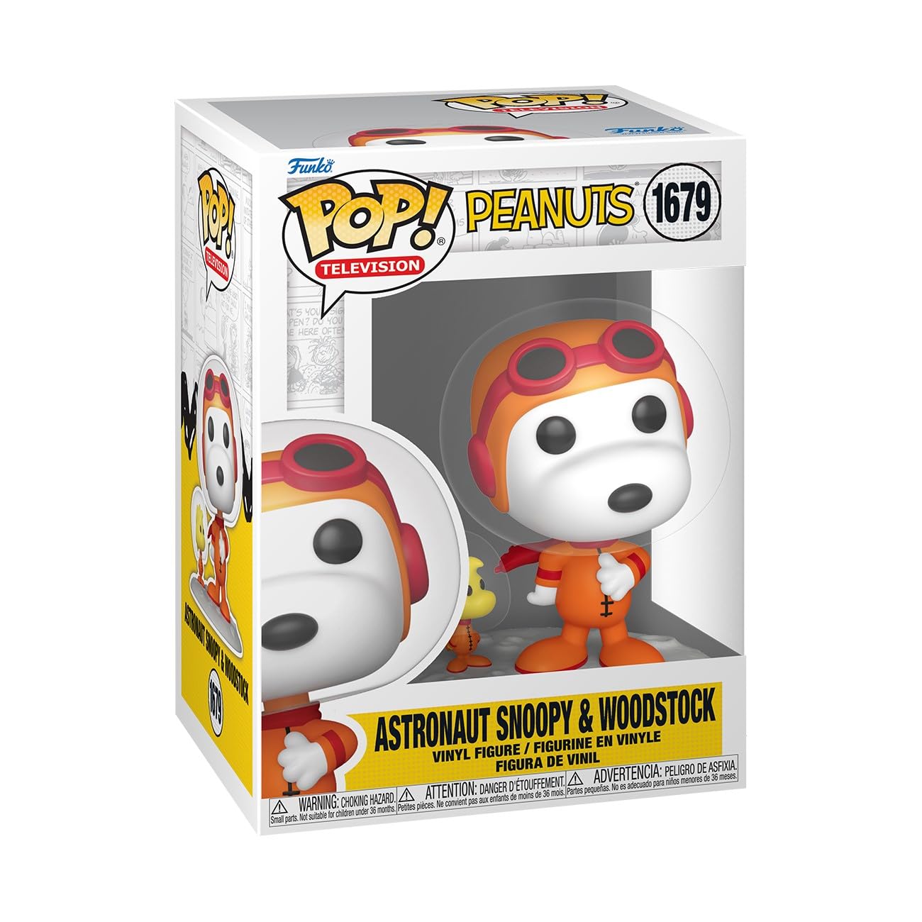 FUNKO POP PEANUTS ASTRONAUT SNOOPY & WOODSTOCK #1679