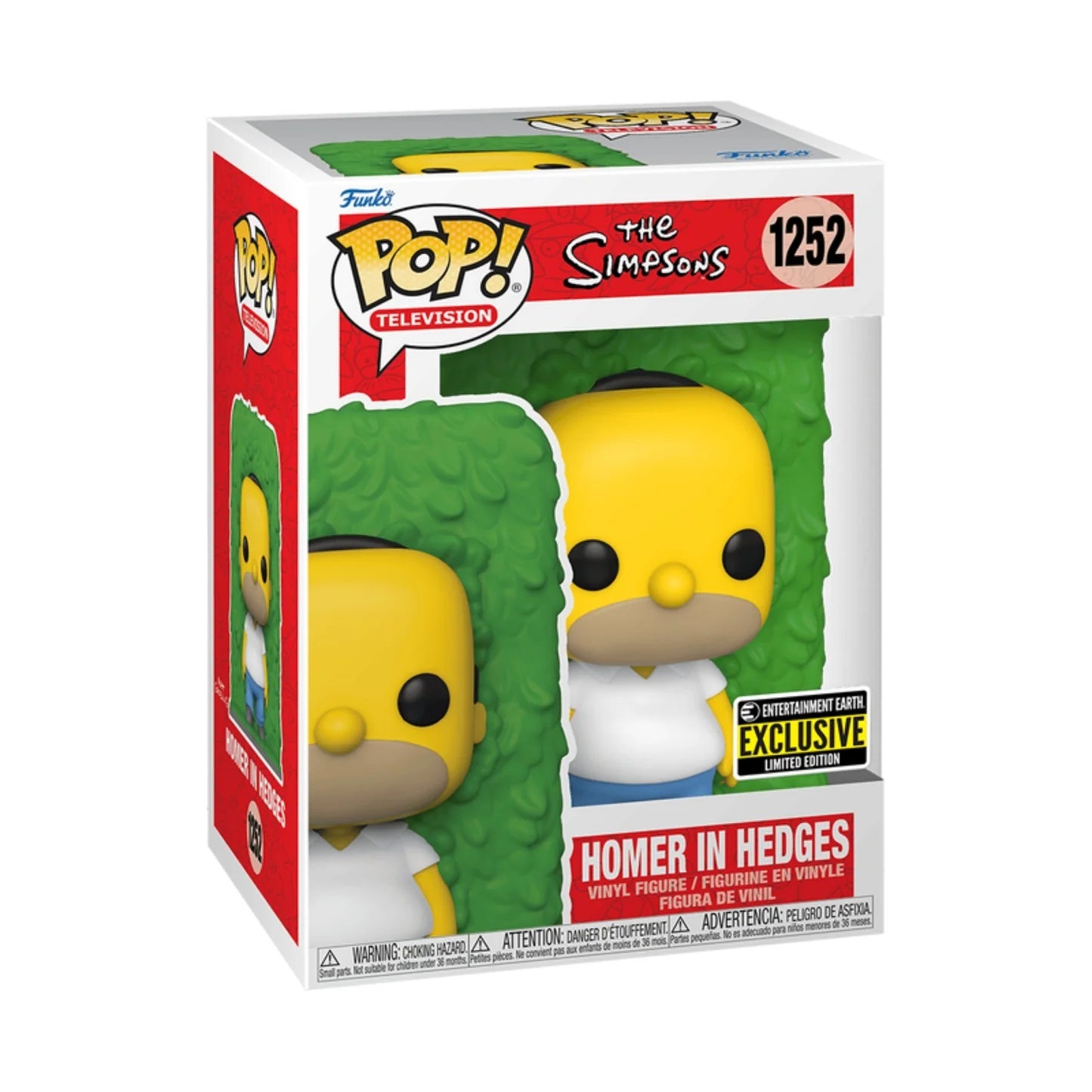FUNKO POP TS HOMER IN HEDGES EE #1252