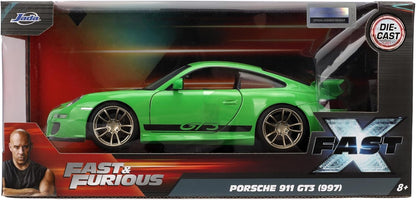 Fast and Furious Fast X 2007 Porsche 911 GT3 1.24 Scale Die-Cast Metal