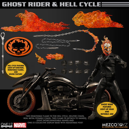 GHOST RIDER HELL CYCLE ONE 12 COLLECTION ACTION FIGURE SET