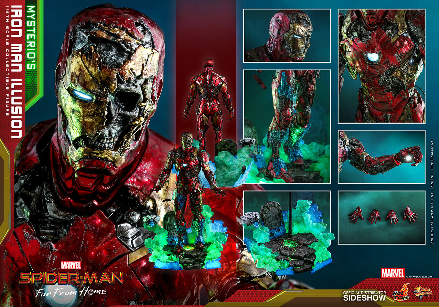 HOT TOYS MARVEL MYSTERIOS IRON MAN ILLUSION 1/6