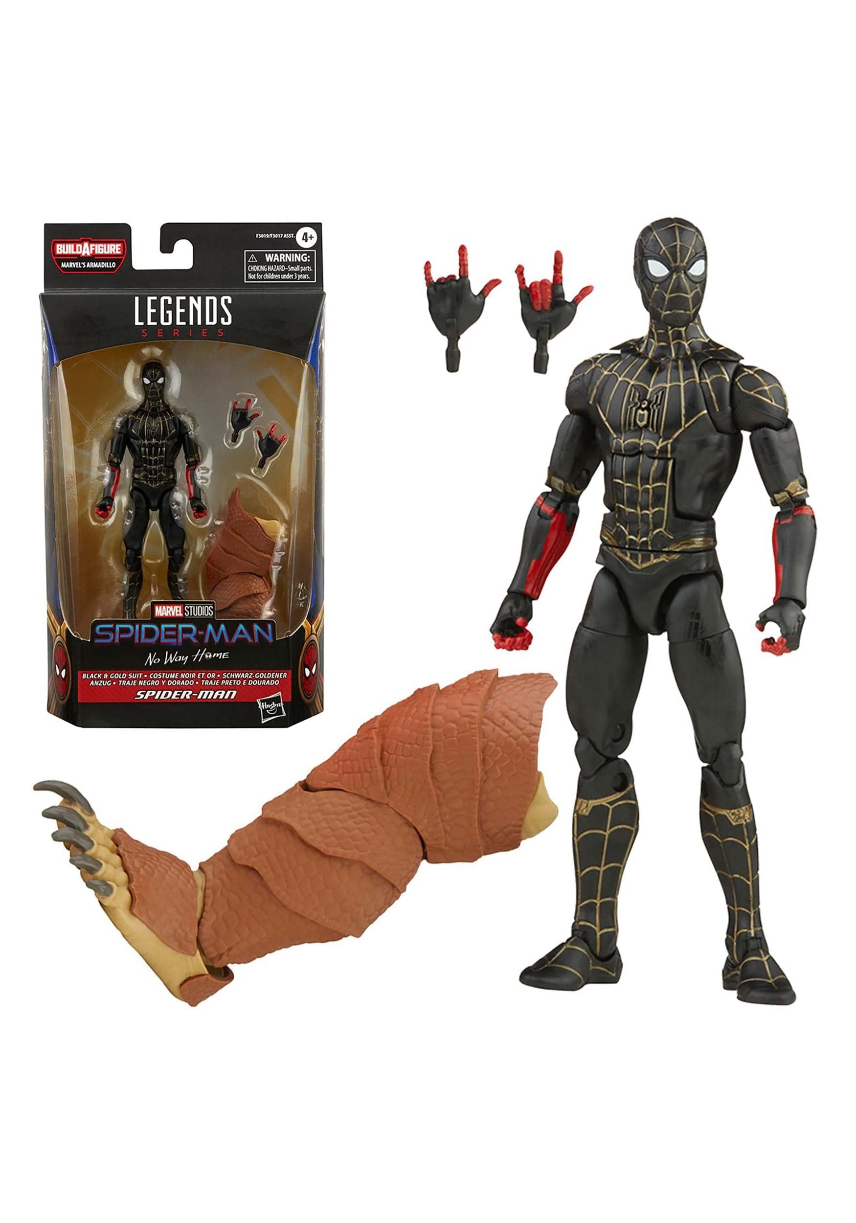 LEGENDS SERIES BLACK Y GOLD SUIT SPIDER MAN