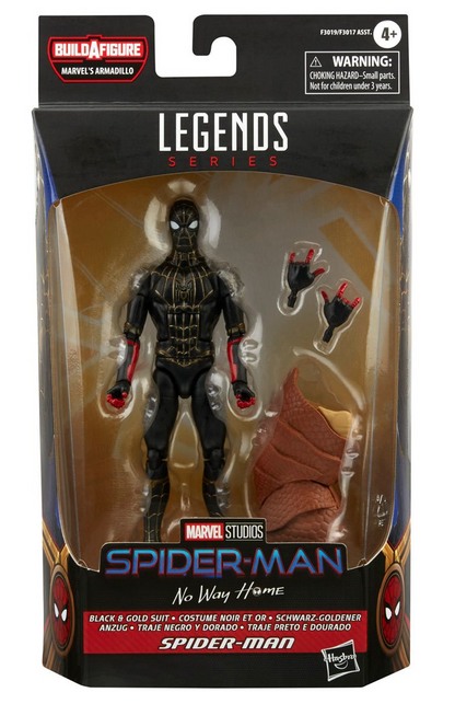 LEGENDS SERIES BLACK Y GOLD SUIT SPIDER MAN