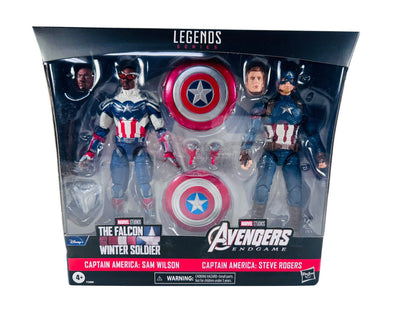 LEGENDS SERIES CAPTAIN AMERICA SAM WILSON AND STEVE ROGERS 2 PACK