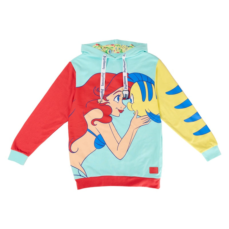 LOUNGEFLY DISNEY THE LITTLE MERMAID 35TH ANNIVERSARY HOODIE