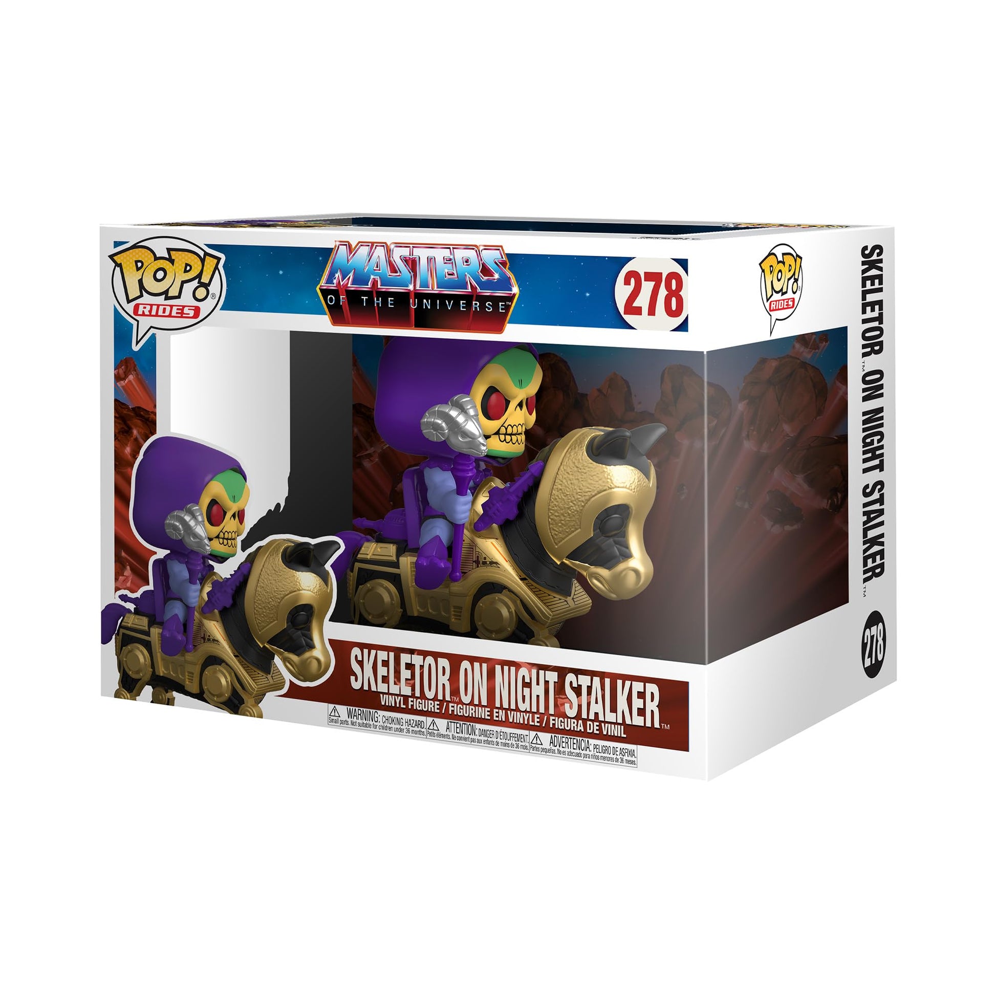 RIDES MASTERS OF THE UNIVERSE  SKELETOR WITH NIGHT STALKER