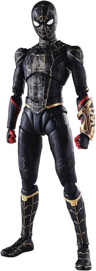 SH FIGUARTS SPIDERMAN NO WAY HOME SPIDERMAN BLACK AND GOLD SUIT
