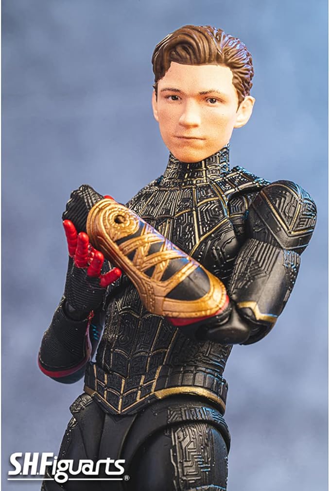 SH FIGUARTS SPIDERMAN NO WAY HOME SPIDERMAN BLACK AND GOLD SUIT