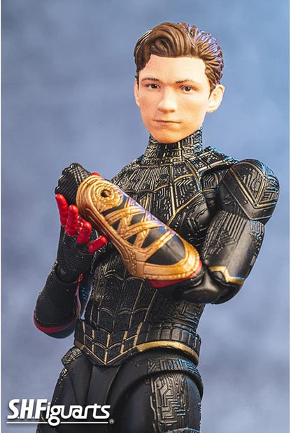 SH FIGUARTS SPIDERMAN NO WAY HOME SPIDERMAN BLACK AND GOLD SUIT