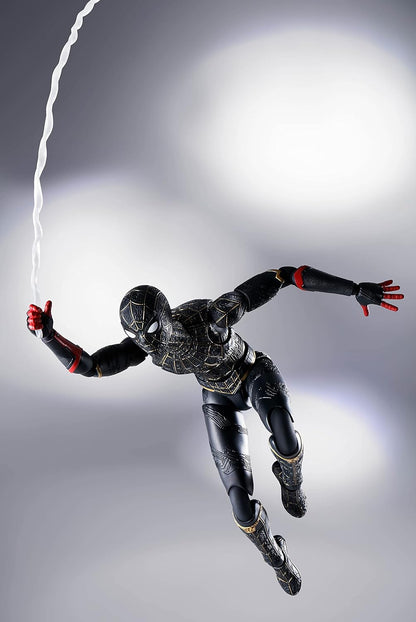 SH FIGUARTS SPIDERMAN NO WAY HOME SPIDERMAN BLACK AND GOLD SUIT