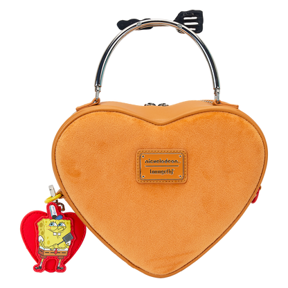 SPONGEBOB SQUAREPANTS HEART KRABBY PATTY PLUSH CROSSBODY BAG