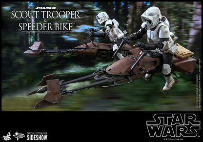 STAR WARS SCOUT TROOPER AND SPEEDER BIKE