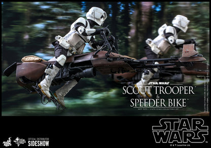 STAR WARS SCOUT TROOPER AND SPEEDER BIKE