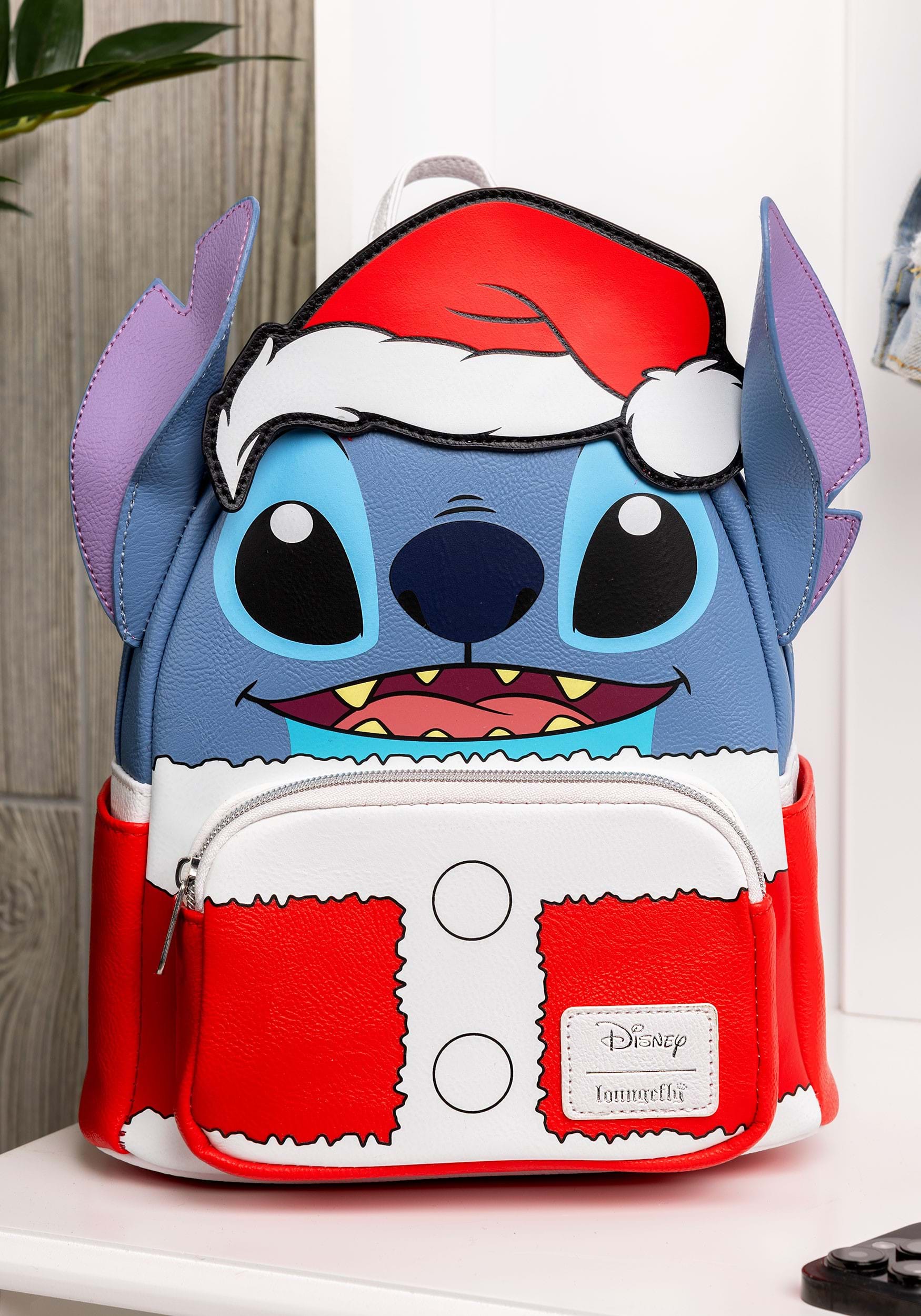 MINI BACKPACK LILI Y STITCH SANTA STITCH EE
